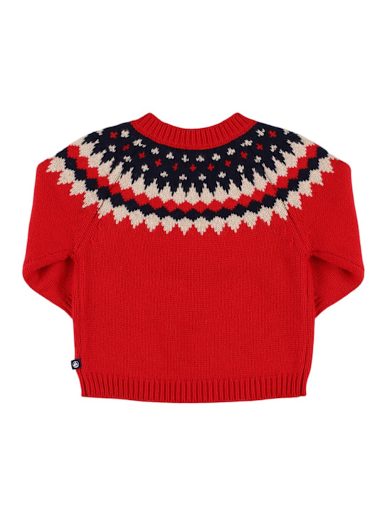 Petit Bateau: Pullover aus Wollmischjacquard - kids-girls_2 | Luisa Via Roma