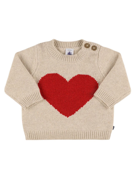 Petit Bateau: Maglia in misto lana jacquard - kids-girls_0 | Luisa Via Roma