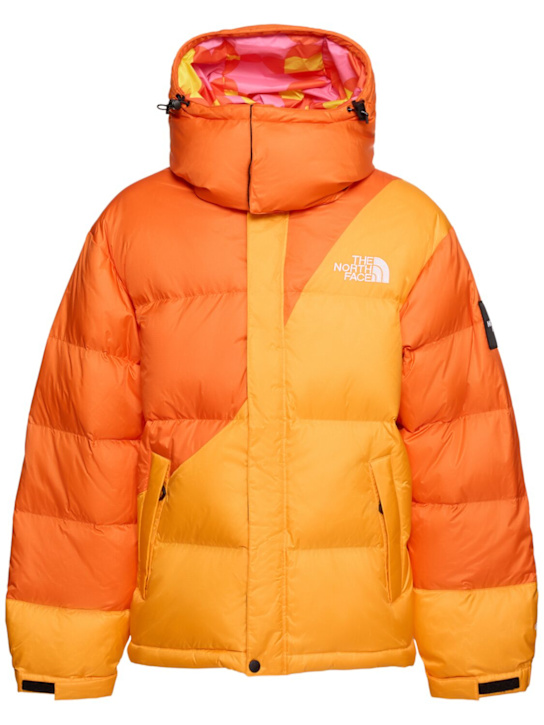 The North Face: Yinka Ilori nylon puffer jacket - Red Orange - men_0 | Luisa Via Roma