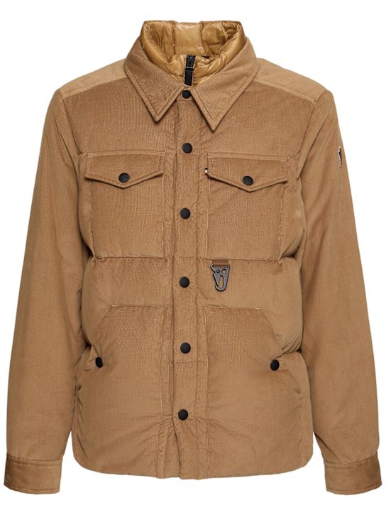 Moncler Grenoble: Lech cotton down shirt jacket - men_0 | Luisa Via Roma