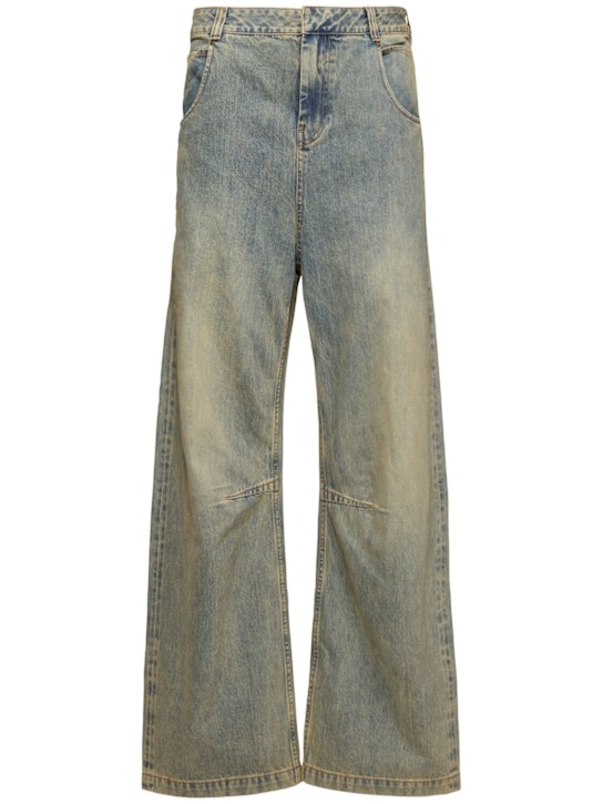Entire Studios: Gem unisex wide leg straight jeans - men_0 | Luisa Via Roma