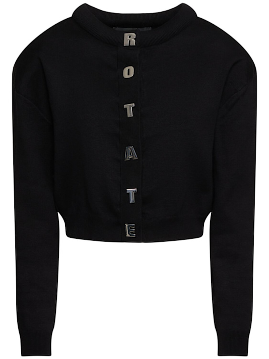 Rotate: Logo knit cardigan - women_0 | Luisa Via Roma