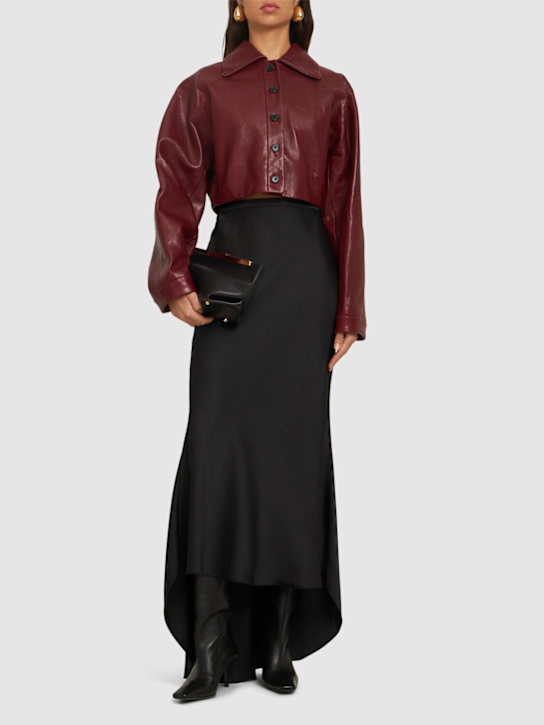 Khaite: Giacca cropped Sue - Rosso - women_1 | Luisa Via Roma