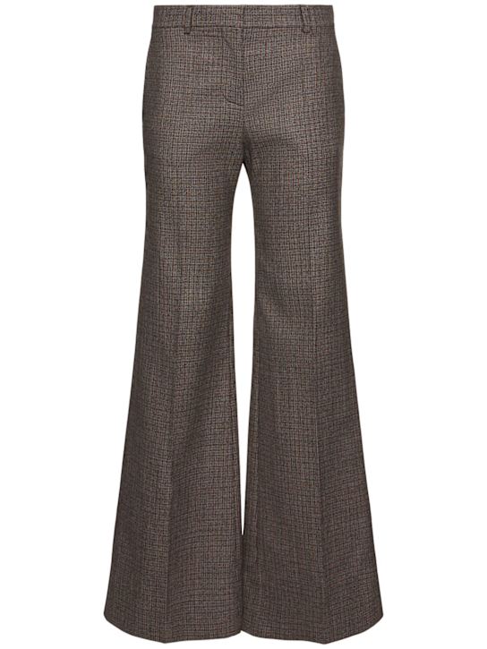 Stella McCartney: Wool flared pants - women_0 | Luisa Via Roma