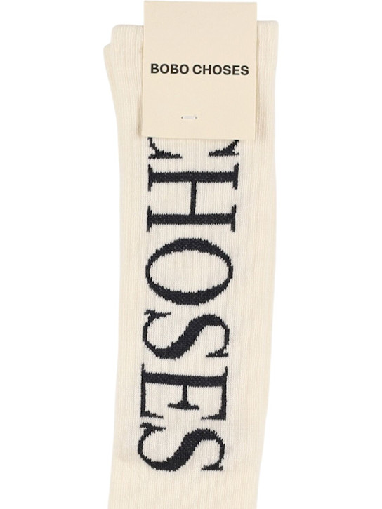 Bobo Choses: Cotton blend long socks - kids-boys_1 | Luisa Via Roma