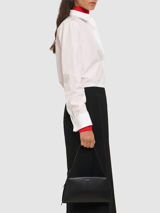 The Row: Dalia shiny kid leather shoulder bag - women_1 | Luisa Via Roma