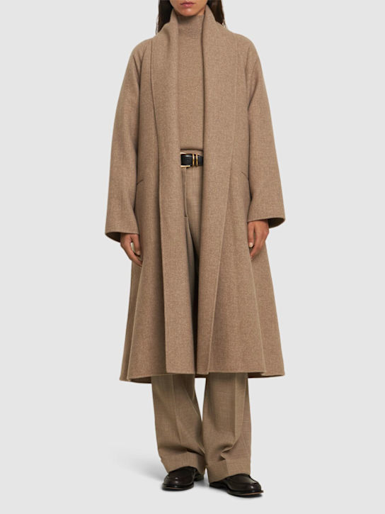 The Row: Laguna soft cashmere blend long coat - women_1 | Luisa Via Roma
