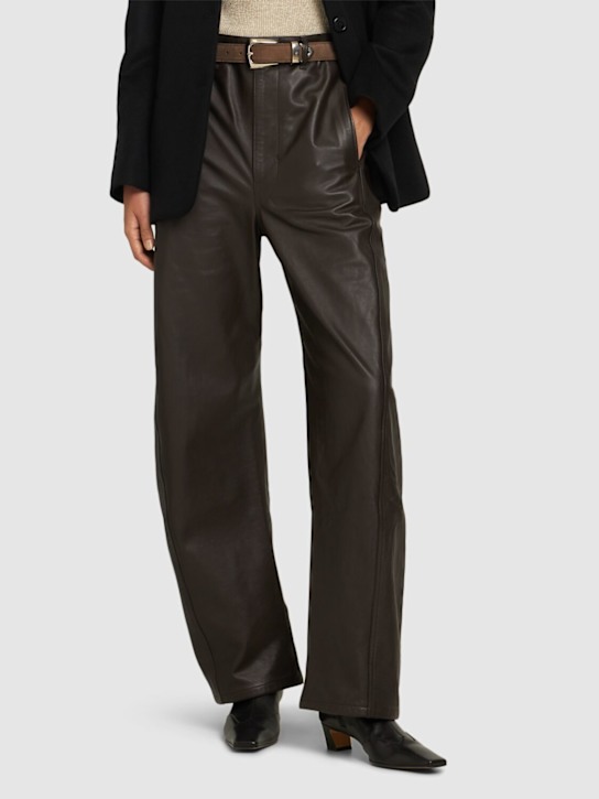 Khaite: 40mm Nevada stretch ankle boots - Black - women_1 | Luisa Via Roma