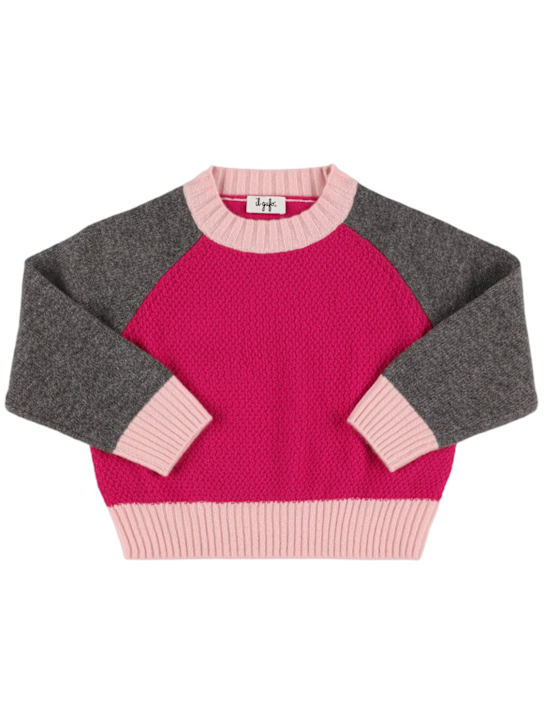 Il Gufo: Maglia in lana tricolore - kids-girls_0 | Luisa Via Roma