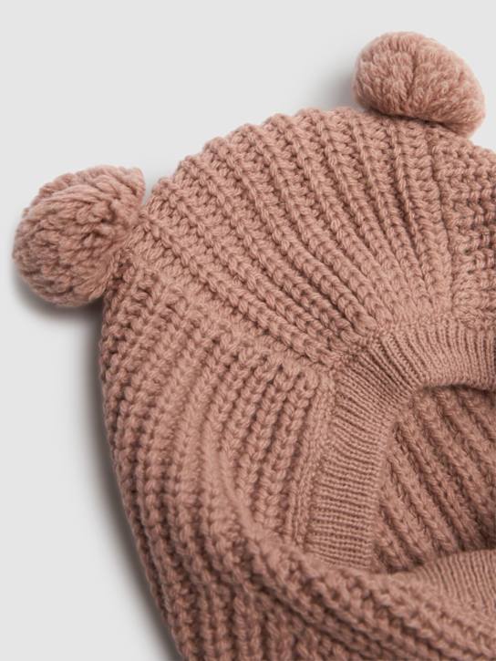 1 + IN THE FAMILY: Cappello in maglia di misto lana con pompom - kids-girls_1 | Luisa Via Roma