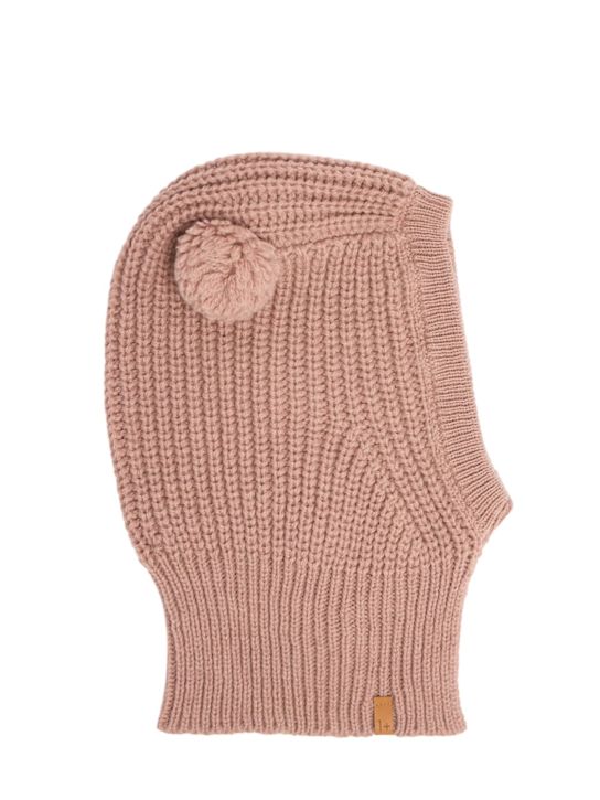 1 + IN THE FAMILY: Cappello in maglia di misto lana con pompom - kids-girls_0 | Luisa Via Roma