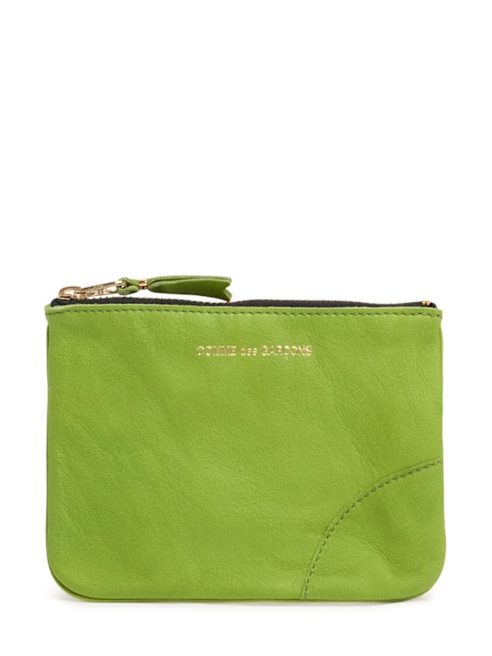 Comme des Garçons Wallet: Washed zip wallet - men_0 | Luisa Via Roma