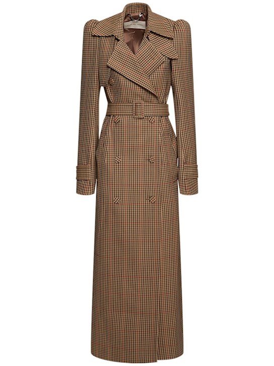 Dries Van Noten: Remis wool trench coat - women_0 | Luisa Via Roma