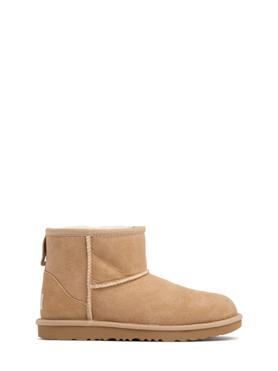 Ugg: Classic Mini II shearling boots - Beige - kids-boys_0 | Luisa Via Roma