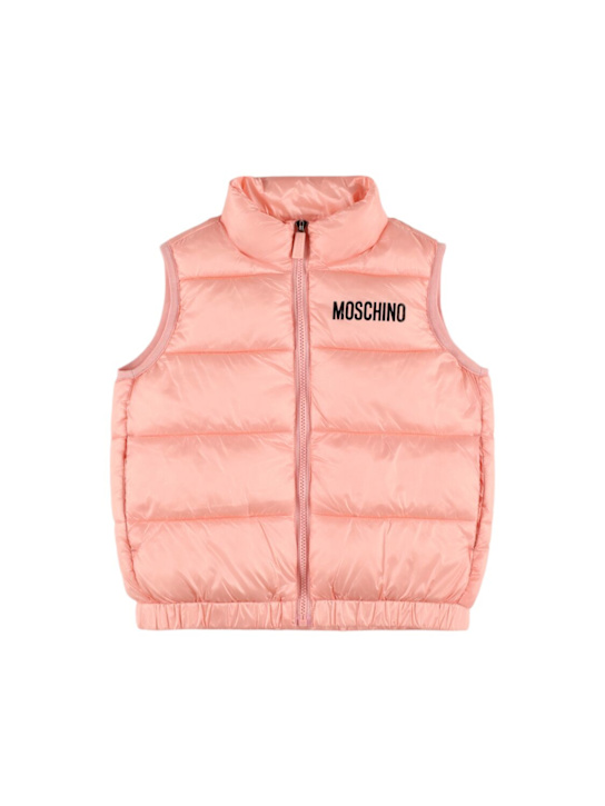 Moschino: ナイロンパファーベスト - kids-girls_0 | Luisa Via Roma