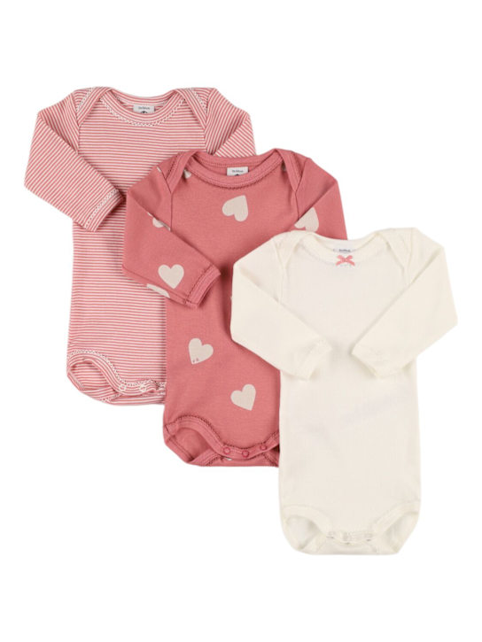 Petit Bateau: Set di 3 body in cotone stampato - kids-girls_0 | Luisa Via Roma