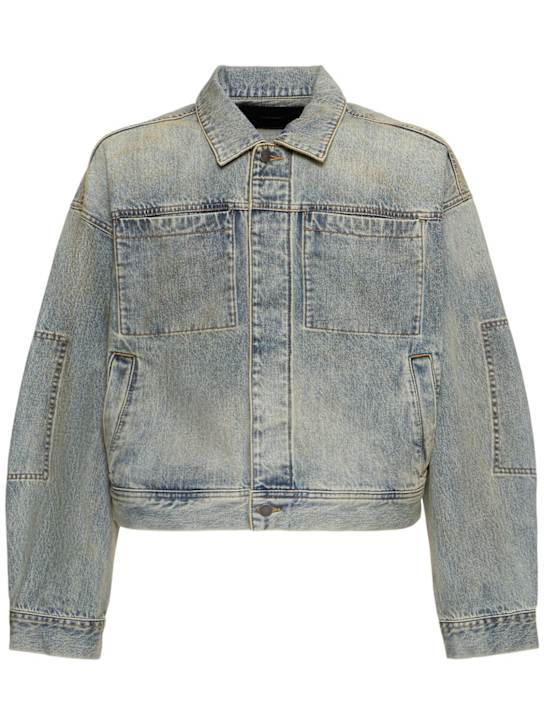 Entire Studios: Giacca Gem boxy fit in denim - men_0 | Luisa Via Roma