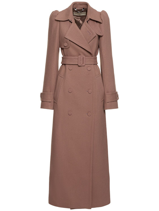 Dries Van Noten: Remis wool blend |belted coat - women_0 | Luisa Via Roma