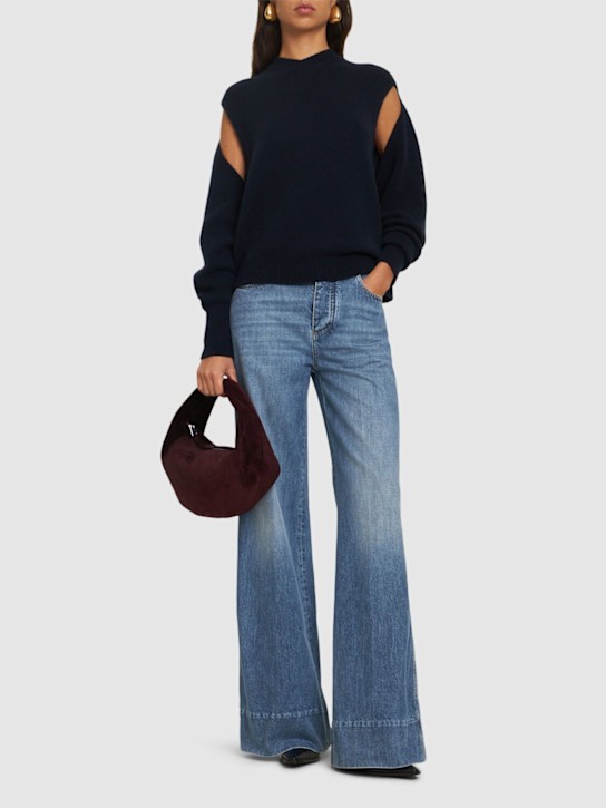 Ferragamo: Cashmere blend cutout sweater - women_1 | Luisa Via Roma