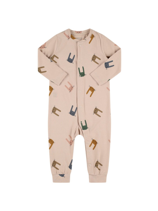 Liewood: オーガニックストレッチコットンロンパース - kids-girls_0 | Luisa Via Roma