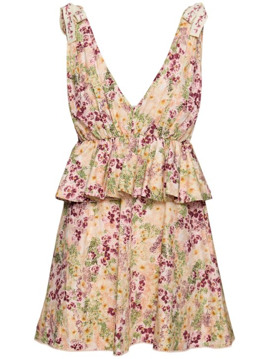 Infinito printed cotton mini dress - Thumbnail 1