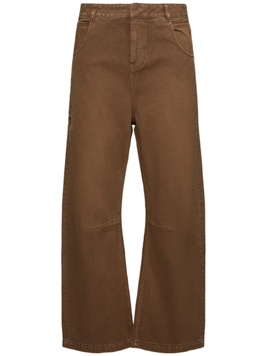 Entire Studios: Gem unisex wide leg straight jeans - men_0 | Luisa Via Roma