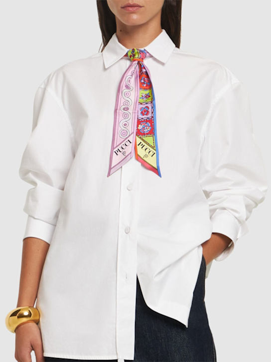 Pucci: Silk twill bandeau scarf - women_1 | Luisa Via Roma