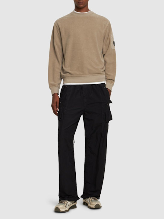 C.P. Company: Brushed Emerized crewneck sweatshirt - men_1 | Luisa Via Roma