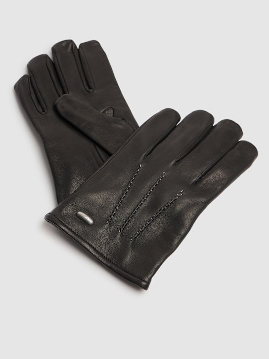 Our Legacy: His leather gloves - Black - men_1 | Luisa Via Roma
