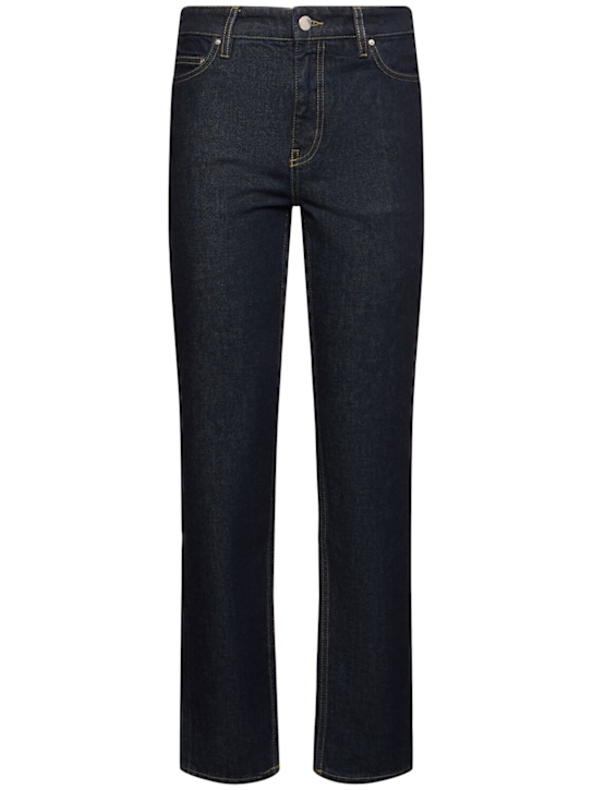 Toteme: Low waist tapered denim jeans - women_0 | Luisa Via Roma