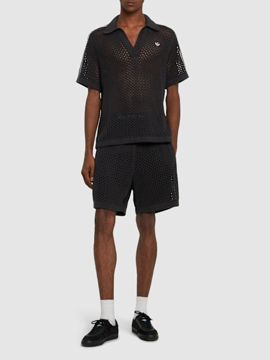 adidas Originals: Clot C open knit shorts - men_1 | Luisa Via Roma