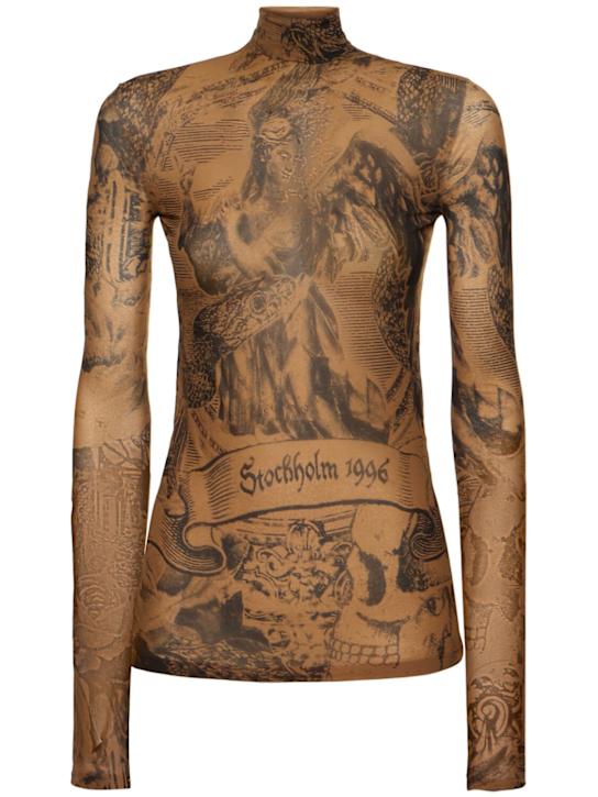 Acne Studios: ナイロンタートルネックトップ - women_0 | Luisa Via Roma