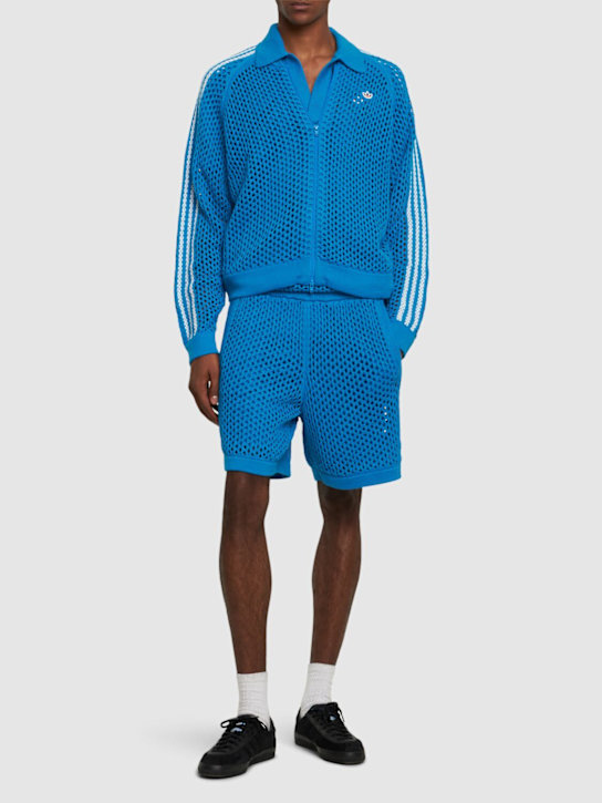 adidas Originals: Clot C open knit track top - men_1 | Luisa Via Roma