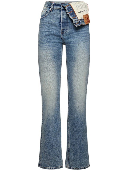 Y/PROJECT: Asymmetric high waist straight jeans - women_0 | Luisa Via Roma