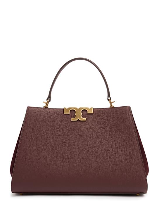 Tory Burch: Eleanor Pebbled Satchel leather bag - women_0 | Luisa Via Roma