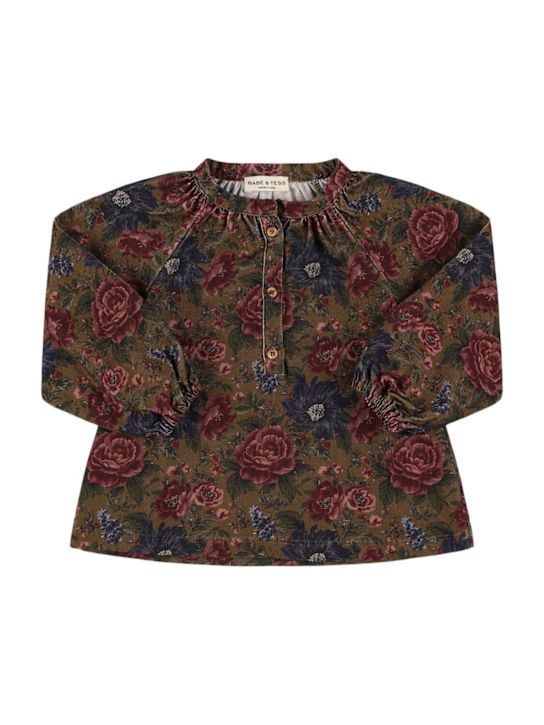 Babe & Tess: コットンシャツ - マルチカラー - kids-girls_0 | Luisa Via Roma