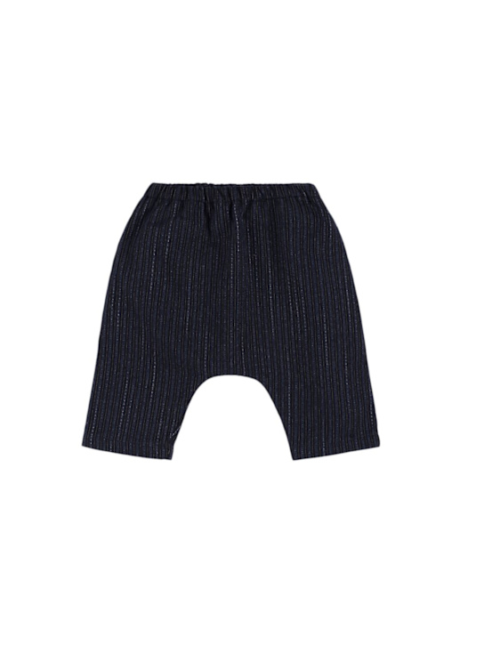 Babe & Tess: Babe コットンブレンドパンツ - ブルー - kids-girls_0 | Luisa Via Roma