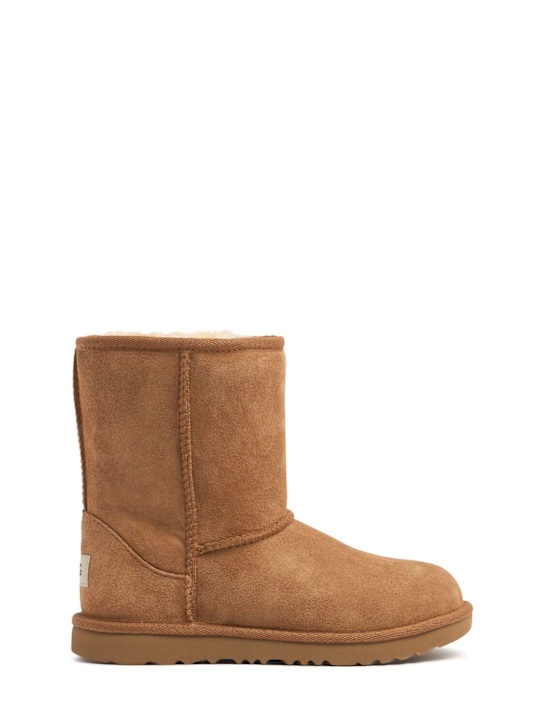 Ugg: Classic II shearling boots - Brown - kids-boys_0 | Luisa Via Roma