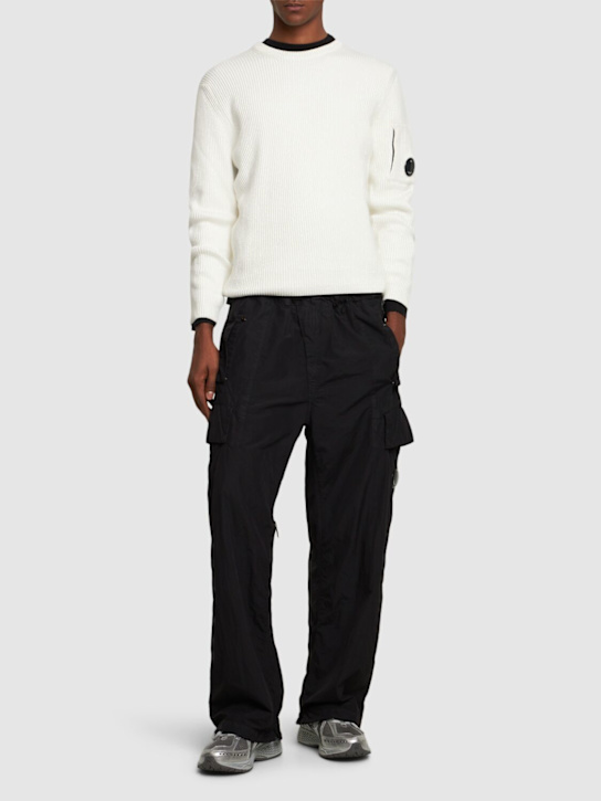 C.P. Company: Full rib crew neck knit sweatshirt - men_1 | Luisa Via Roma