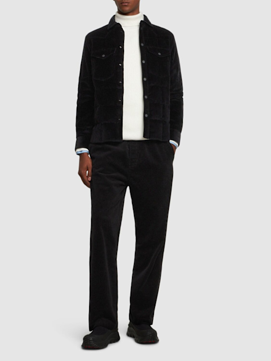 Moncler Grenoble: Gelt cotton down shirt jacket - men_1 | Luisa Via Roma