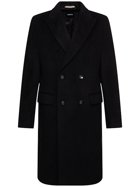 Boss: Zweireihiger Alpakamischmantel „Hyde“ - men_0 | Luisa Via Roma