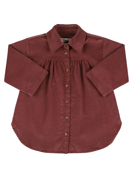 Babe & Tess: ストレッチコットンシャツドレス - ライトパープル - kids-girls_0 | Luisa Via Roma