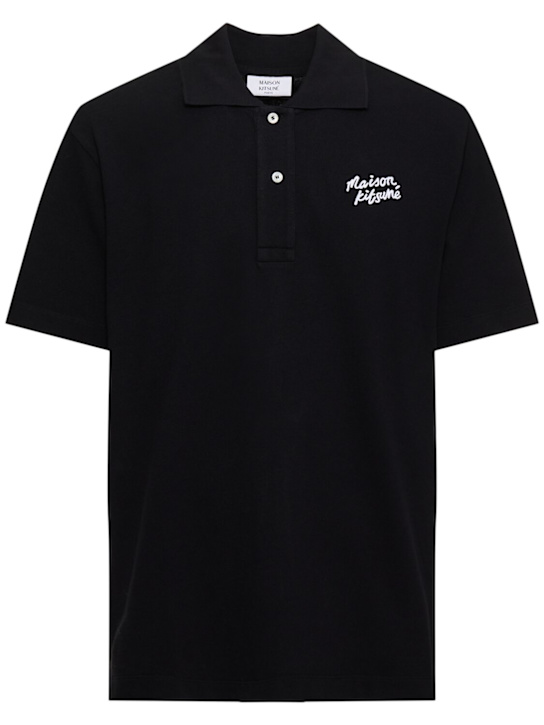 Maison Kitsuné: Handwriting comfort polo - men_0 | Luisa Via Roma