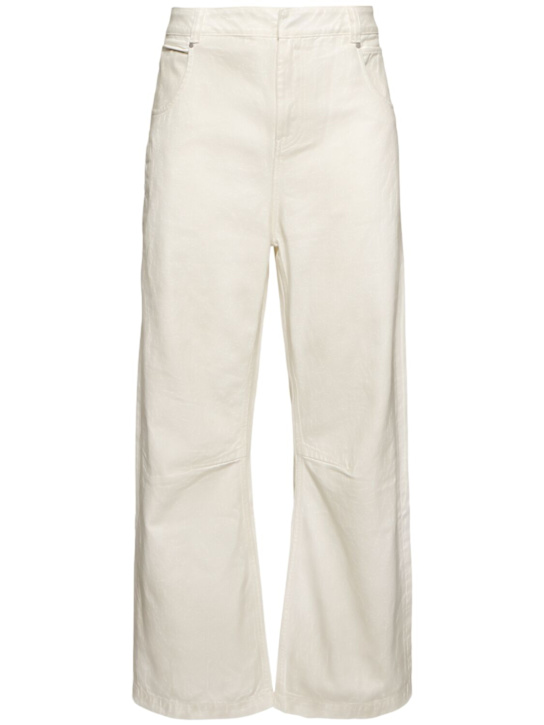 Entire Studios: Gem unisex wide leg straight jeans - men_0 | Luisa Via Roma