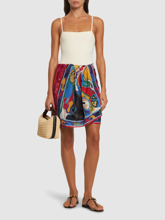 Pucci: Printed cotton muslin pareo skirt - women_1 | Luisa Via Roma