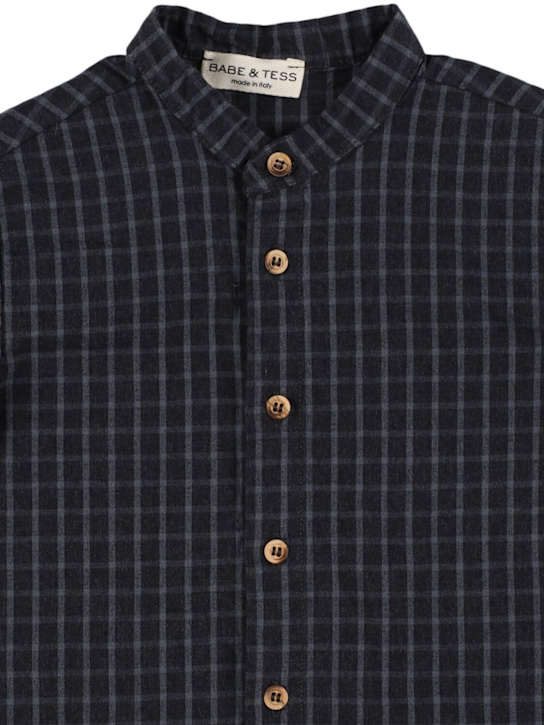 Babe & Tess: Camicia in cotone - Celeste - kids-girls_1 | Luisa Via Roma