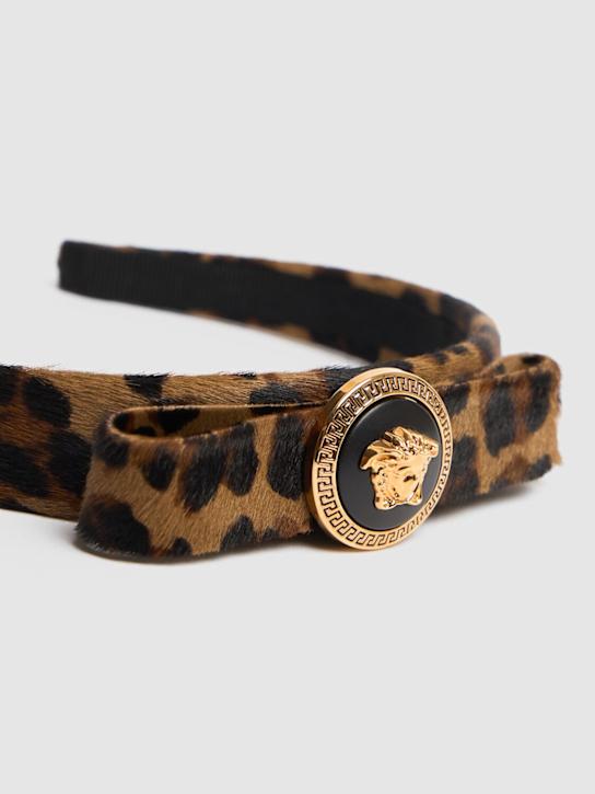 Versace: Medusa pony ribbon headband - women_1 | Luisa Via Roma