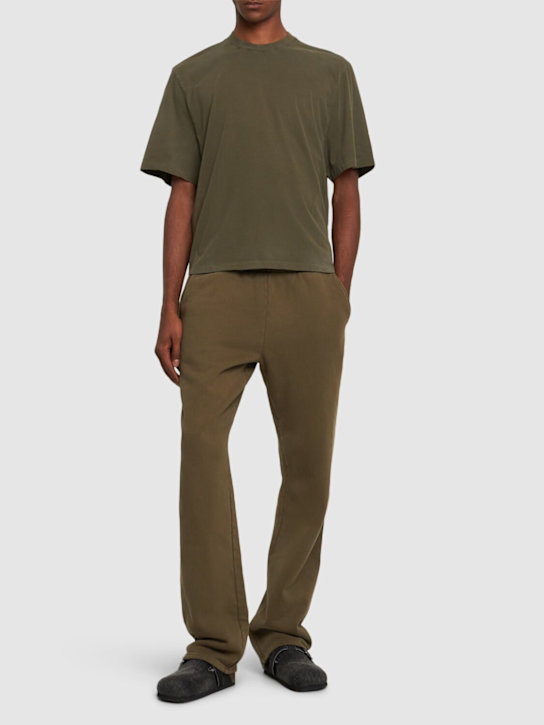 Entire Studios: Dart cotton t-shirt - Green - men_1 | Luisa Via Roma