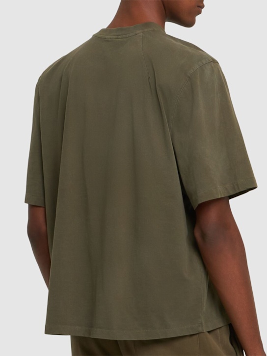 Entire Studios: Dart cotton t-shirt - Green - men_2 | Luisa Via Roma