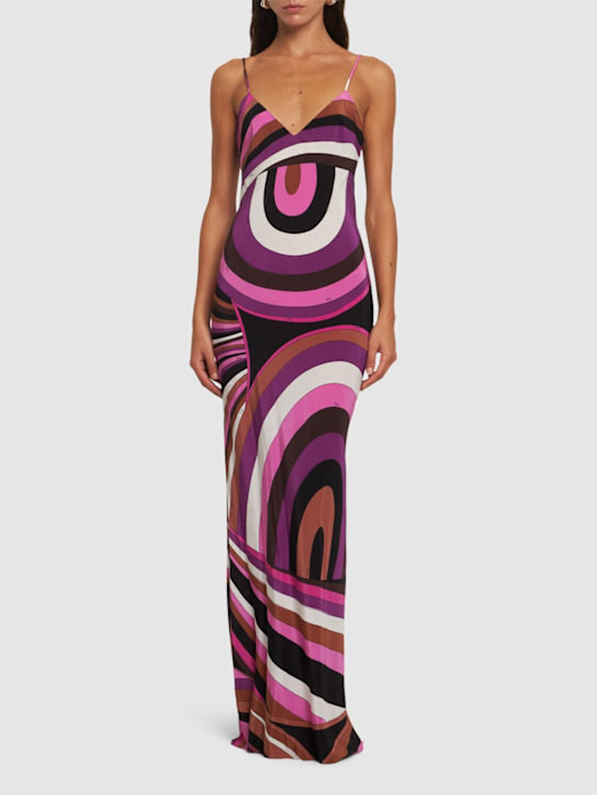 Pucci: クレープデシンロングドレス - women_1 | Luisa Via Roma